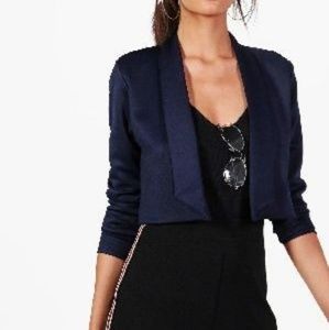 Phoebe Lapel Crop Blazer